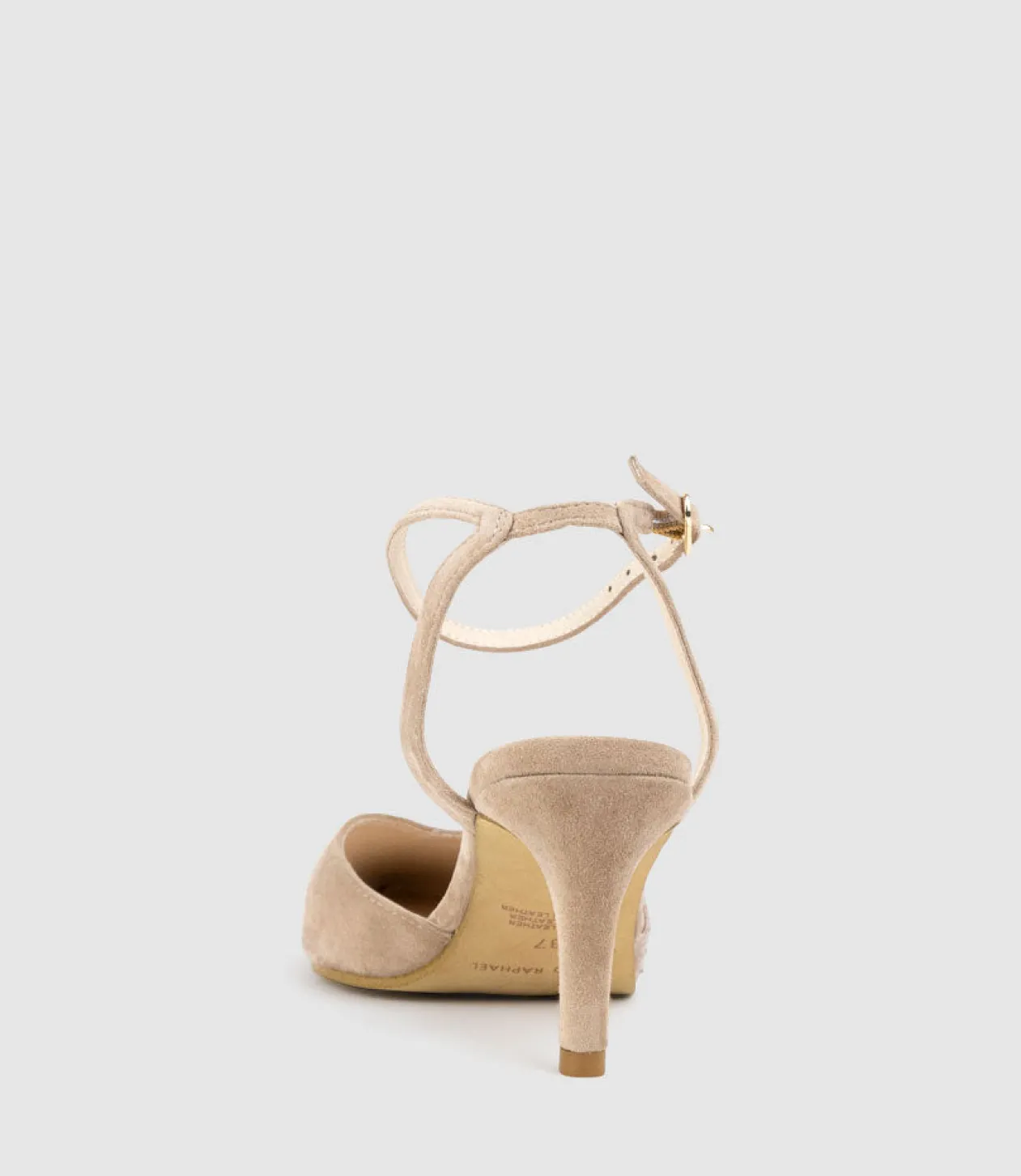 Addison75 Dorsay Pump In Nude Suede
