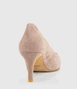 Adria 75Mm Pointed Toe Pump In Nude Suede
