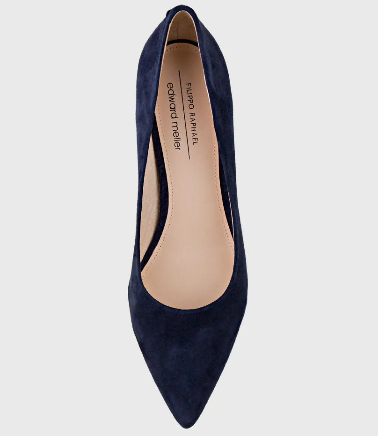 Adria 75Mm Pointed Toe Pump In Navy Suede