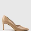 Alia85 Pump With V Throat In Nude Patent
