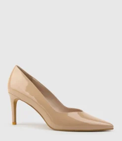 Alia85 Pump With V Throat In Nude Patent
