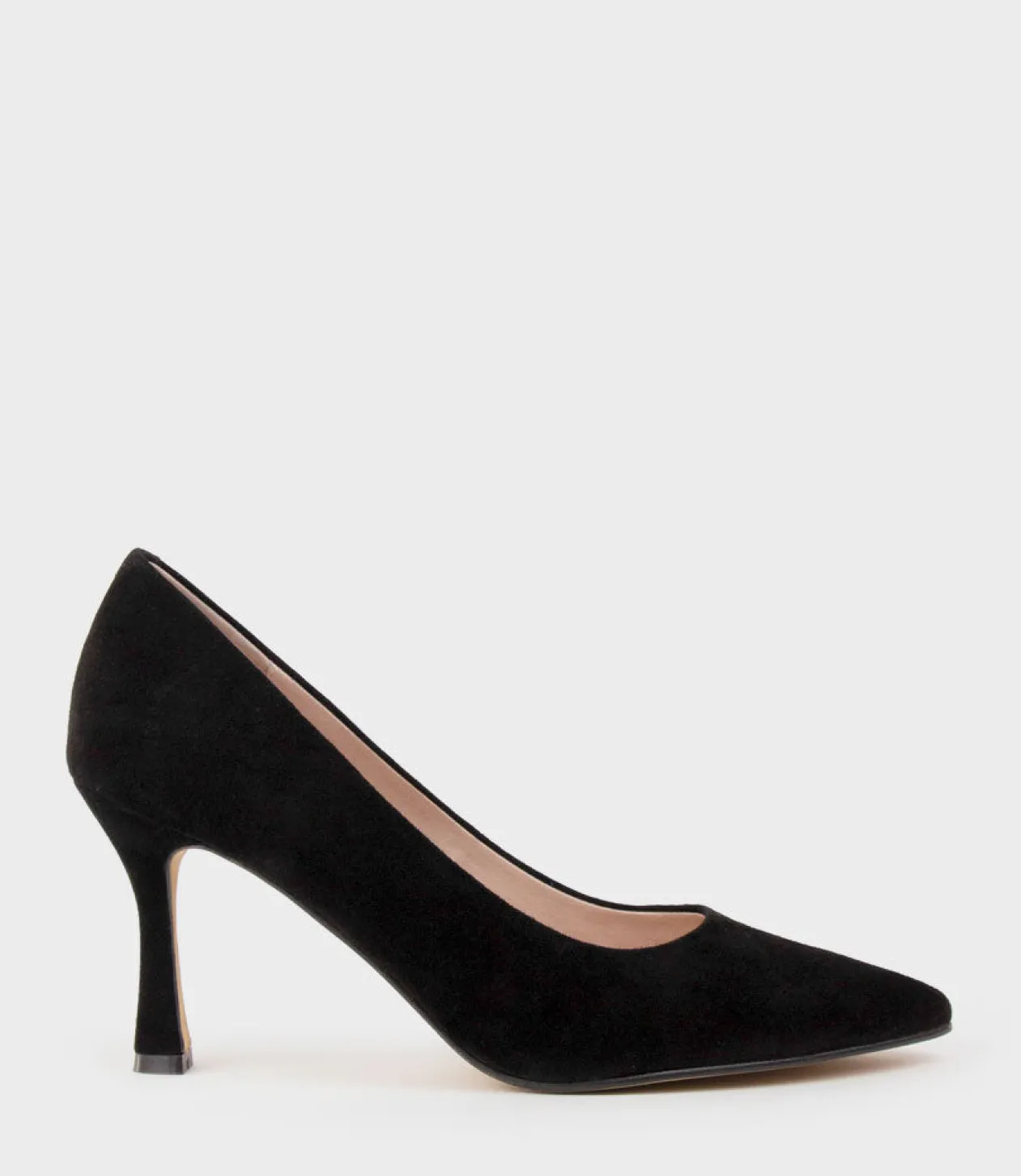 Amos85 Pump With Louis Heel In Black Suede