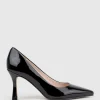 Amos85 Pump With Louis Heel In Black Patent