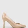 Amos85 Pump With Louis Heel In Nude Patent