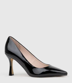 Amos85 Pump With Louis Heel In Black Patent