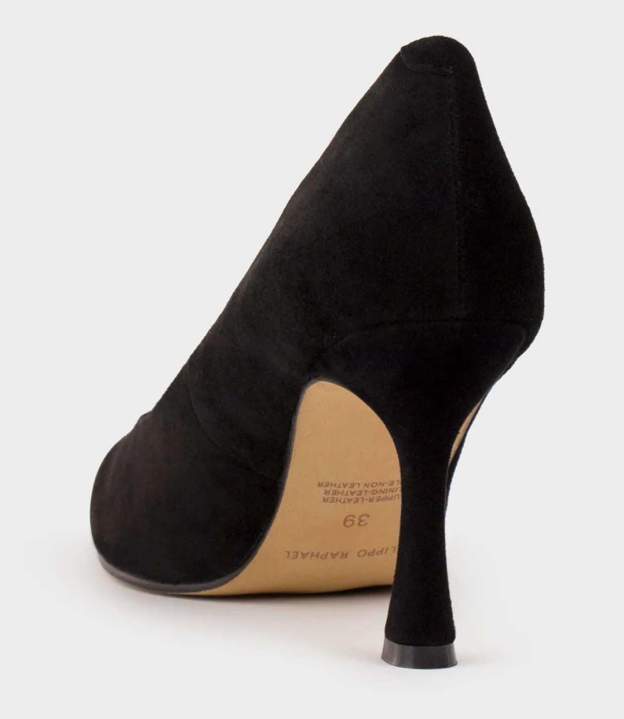 Amos85 Pump With Louis Heel In Black Suede