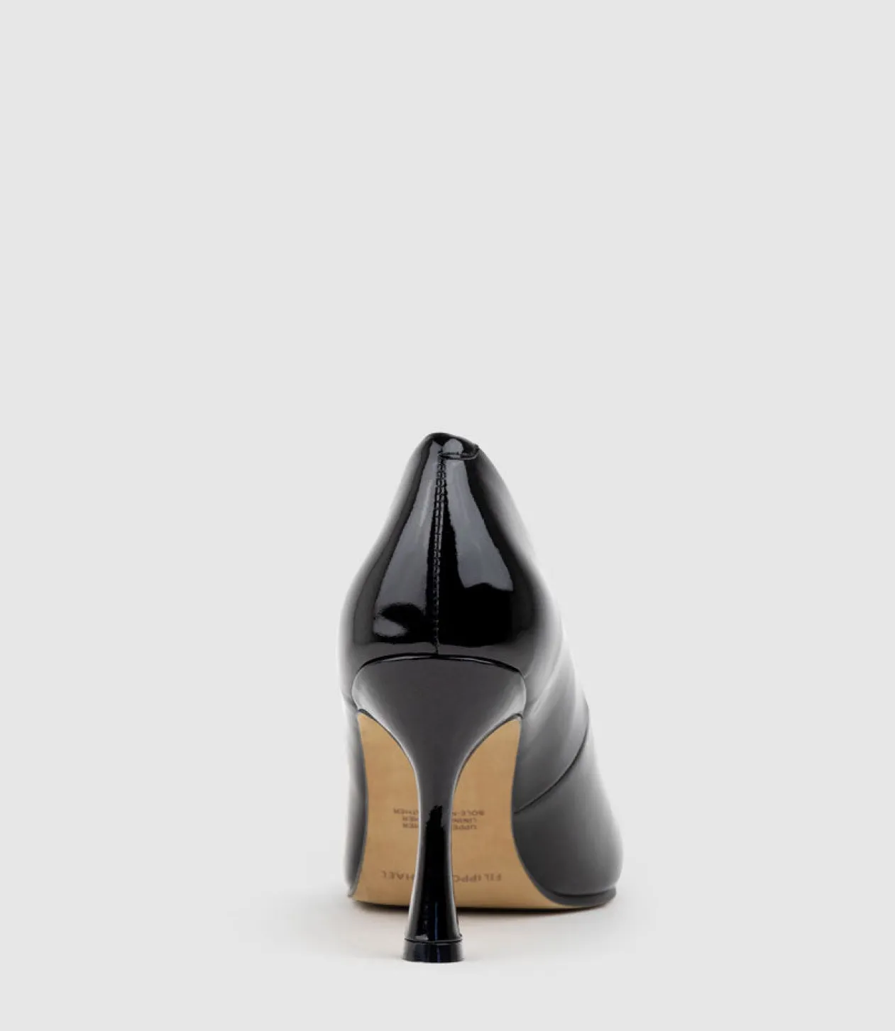 Amos85 Pump With Louis Heel In Black Patent