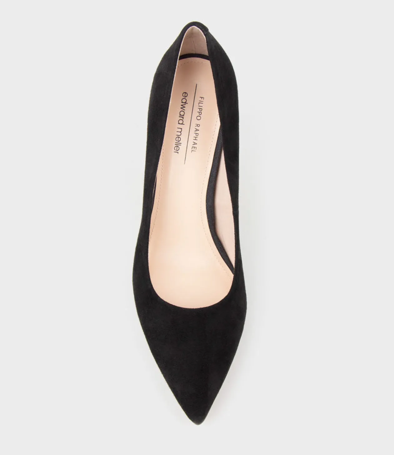 Amos85 Pump With Louis Heel In Black Suede