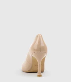 Amos85 Pump With Louis Heel In Nude Patent