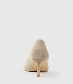 Annette55 V Throat Pump In Latte Suede