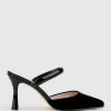 Ashe85 Closed Toe Slide In Black Suede
