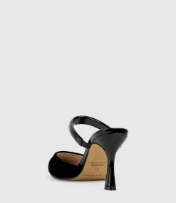 Ashe85 Closed Toe Slide In Black Suede