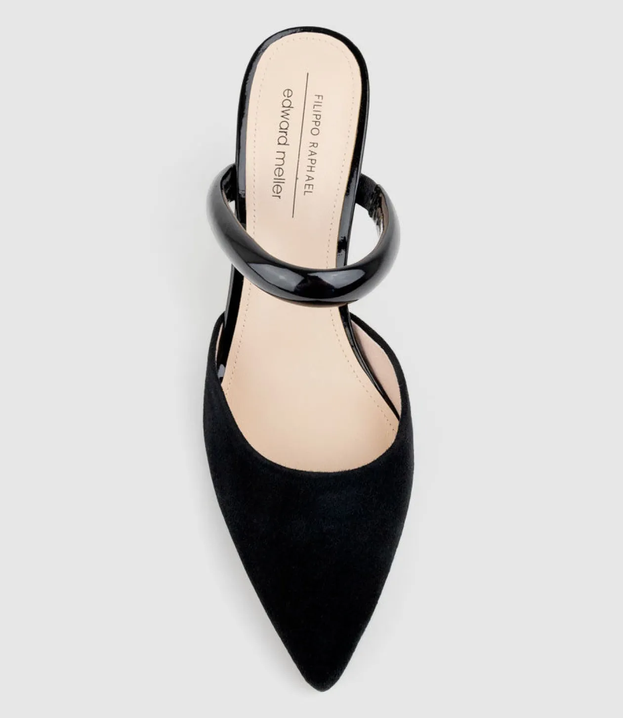 Ashe85 Closed Toe Slide In Black Suede