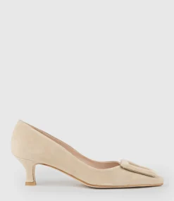 Astra60 Pump With Trim In Camel Suede