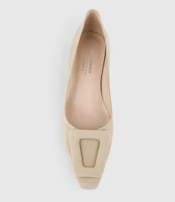 Astra60 Pump With Trim In Camel Suede