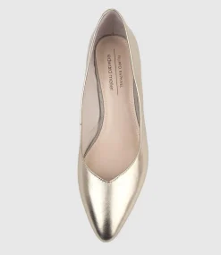 Audrey35 Low Block Heel Pump In Rosegold