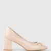 Bianca65 Pump With Trim In Nude Calf