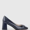 Bianca65 Pump With Trim In Navy Calf