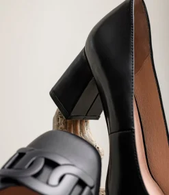 Bianca65 Pump With Trim In Black Calf