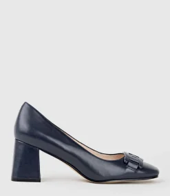 Bianca65 Pump With Trim In Navy Calf