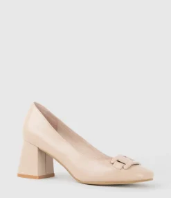 Bianca65 Pump With Trim In Nude Calf