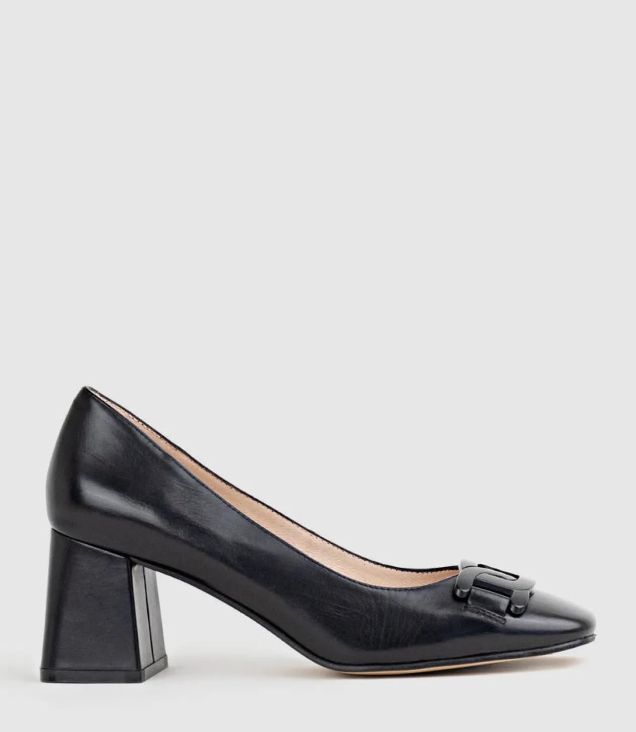 Bianca65 Pump With Trim In Black Calf