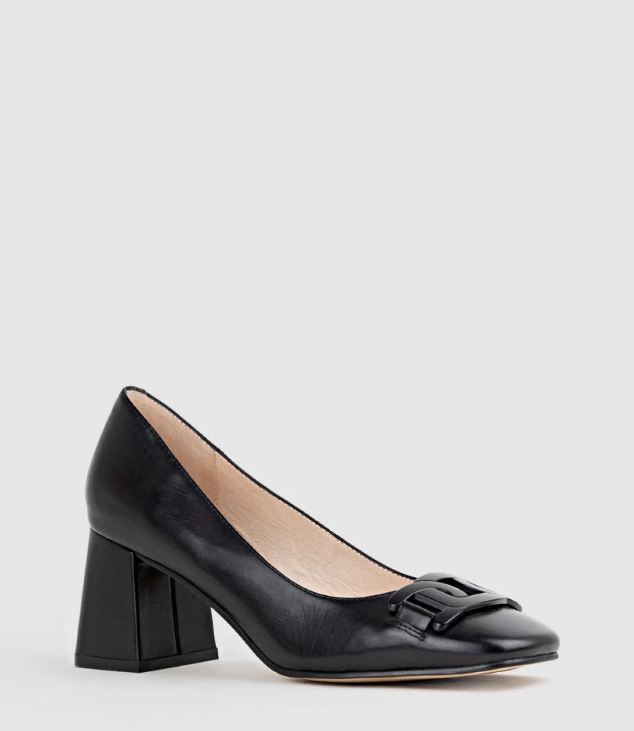 Bianca65 Pump With Trim In Black Calf