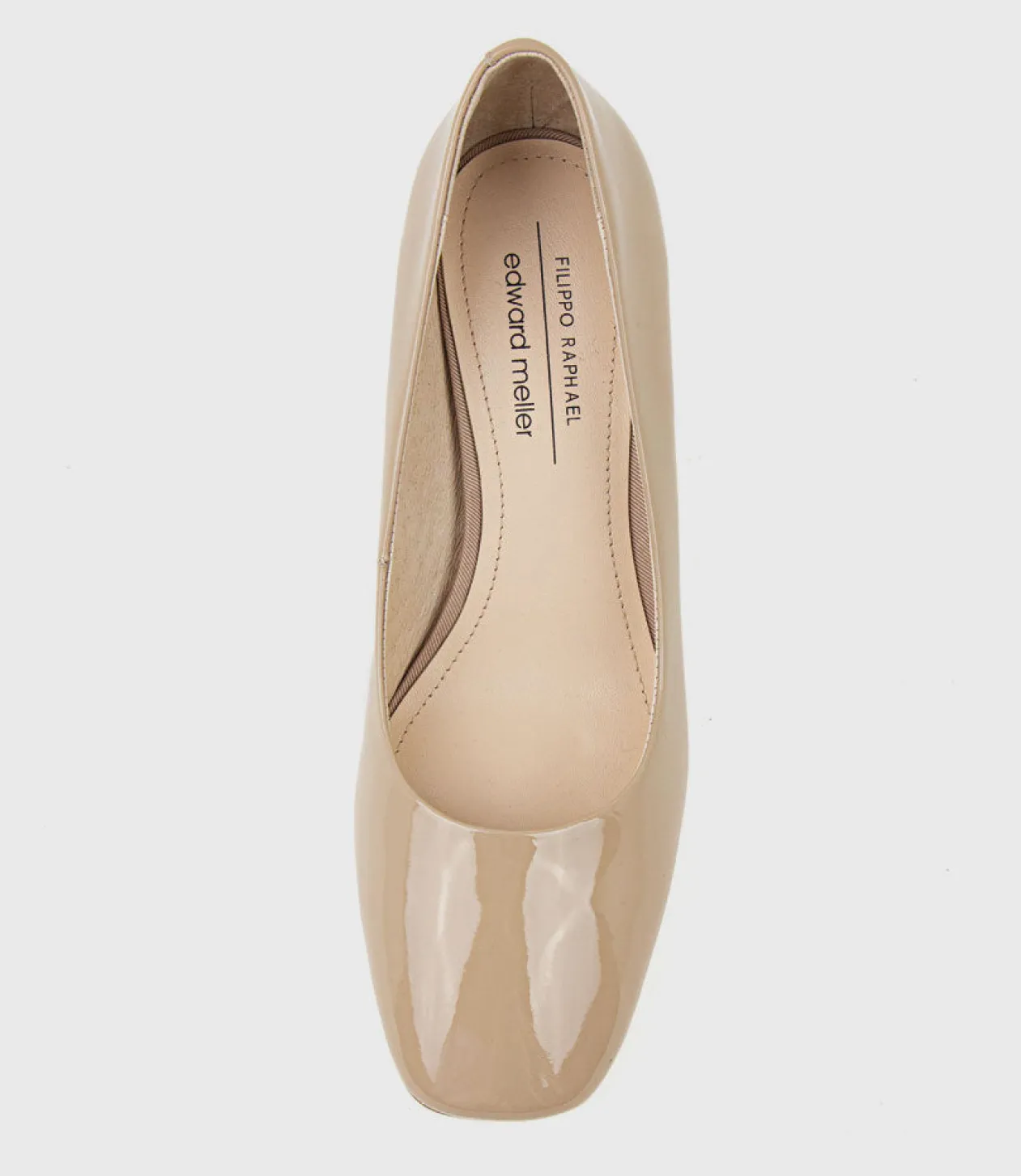 Blair70 Straight Heel Pump In Nude Patent