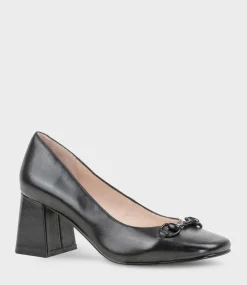 Blythe65 Square Toe Pump With Hardware In Black