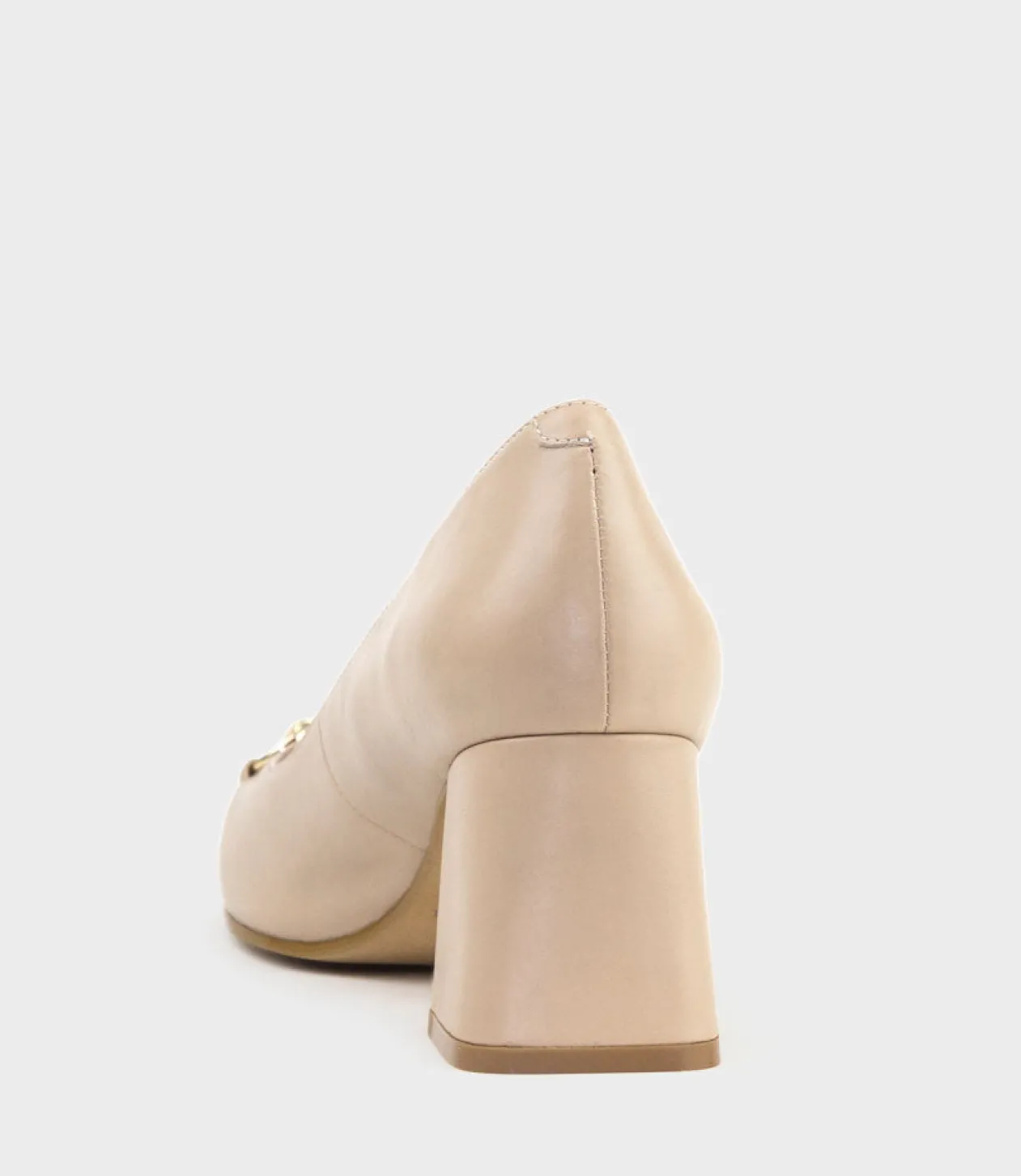 Blythe65 Square Toe Pump With Hardware In Nude