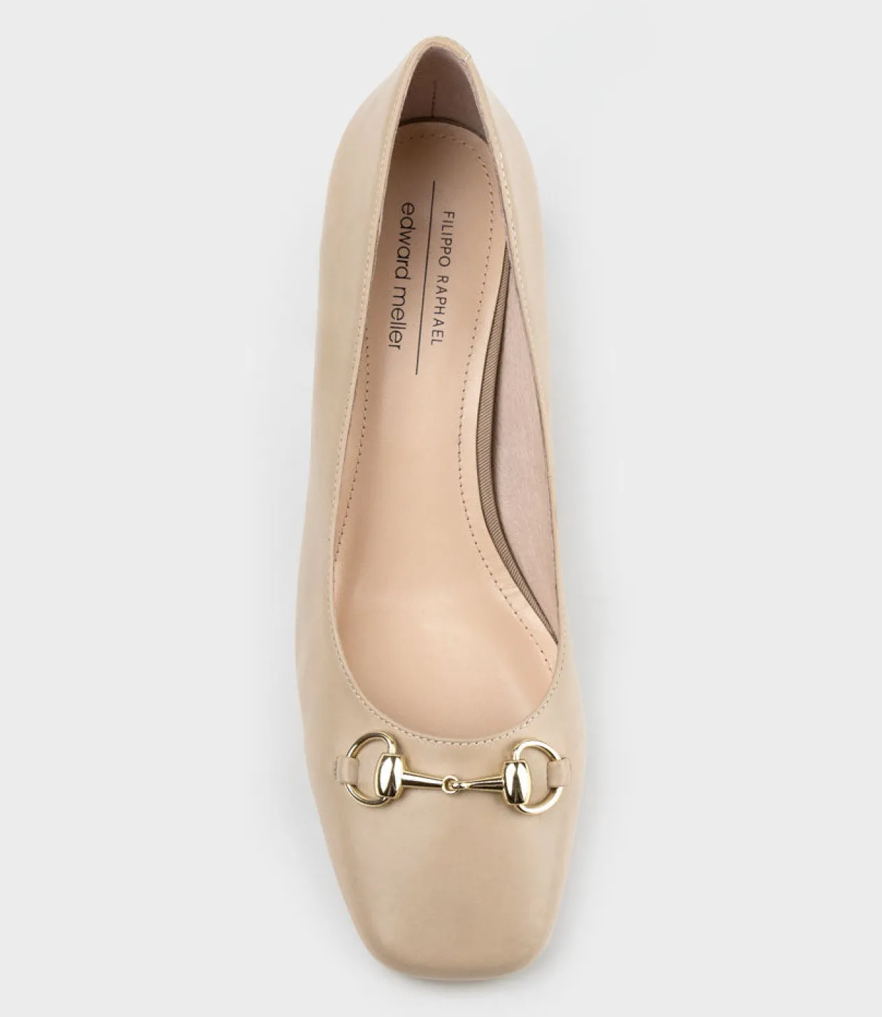 Blythe65 Square Toe Pump With Hardware In Nude