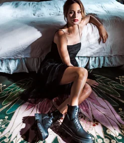 Brendan Combat Boot In Black