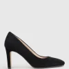 Brooklyn85 Square Toe Pump In Black Suede