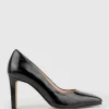 Brooklyn85 Square Toe Pump In Black Eel