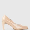 Bryce70 Square Toe Pump In Nude Patent