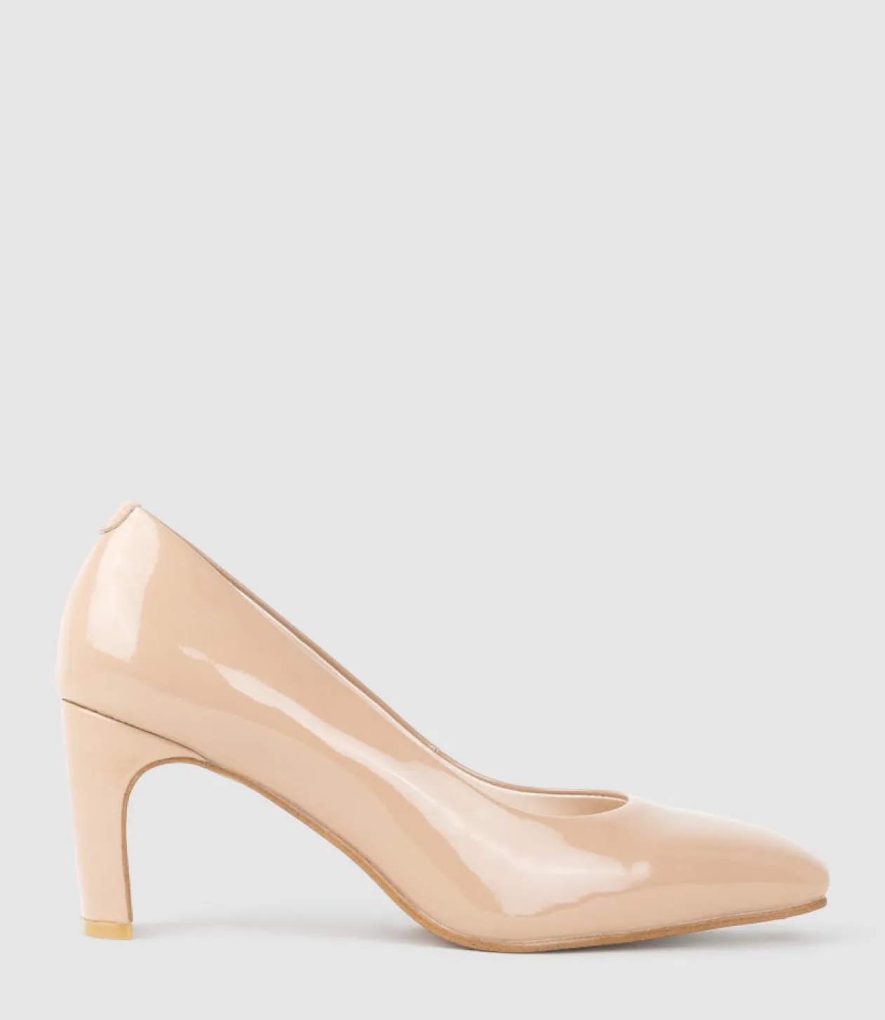 Bryce70 Square Toe Pump In Nude Patent