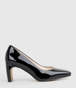 Bryce70 Square Toe Pump In Black Patent