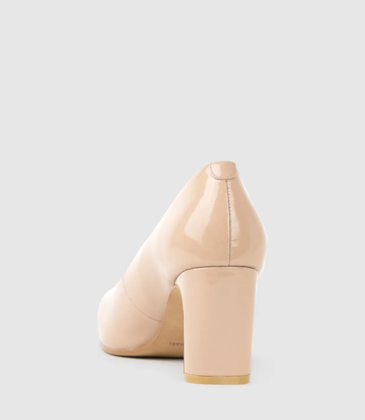 Bryce70 Square Toe Pump In Nude Patent