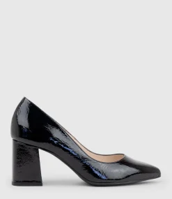 Bryson70 Block Heel Pump In Black Patent