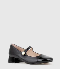 Capulet30 Cap Toe Mary Jane In Black Calf