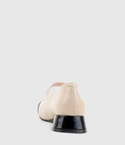 Capulet30 Cap Toe Mary Jane In Taupe Calf