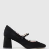 Celina65 Mary Jane Pump In Black Suede