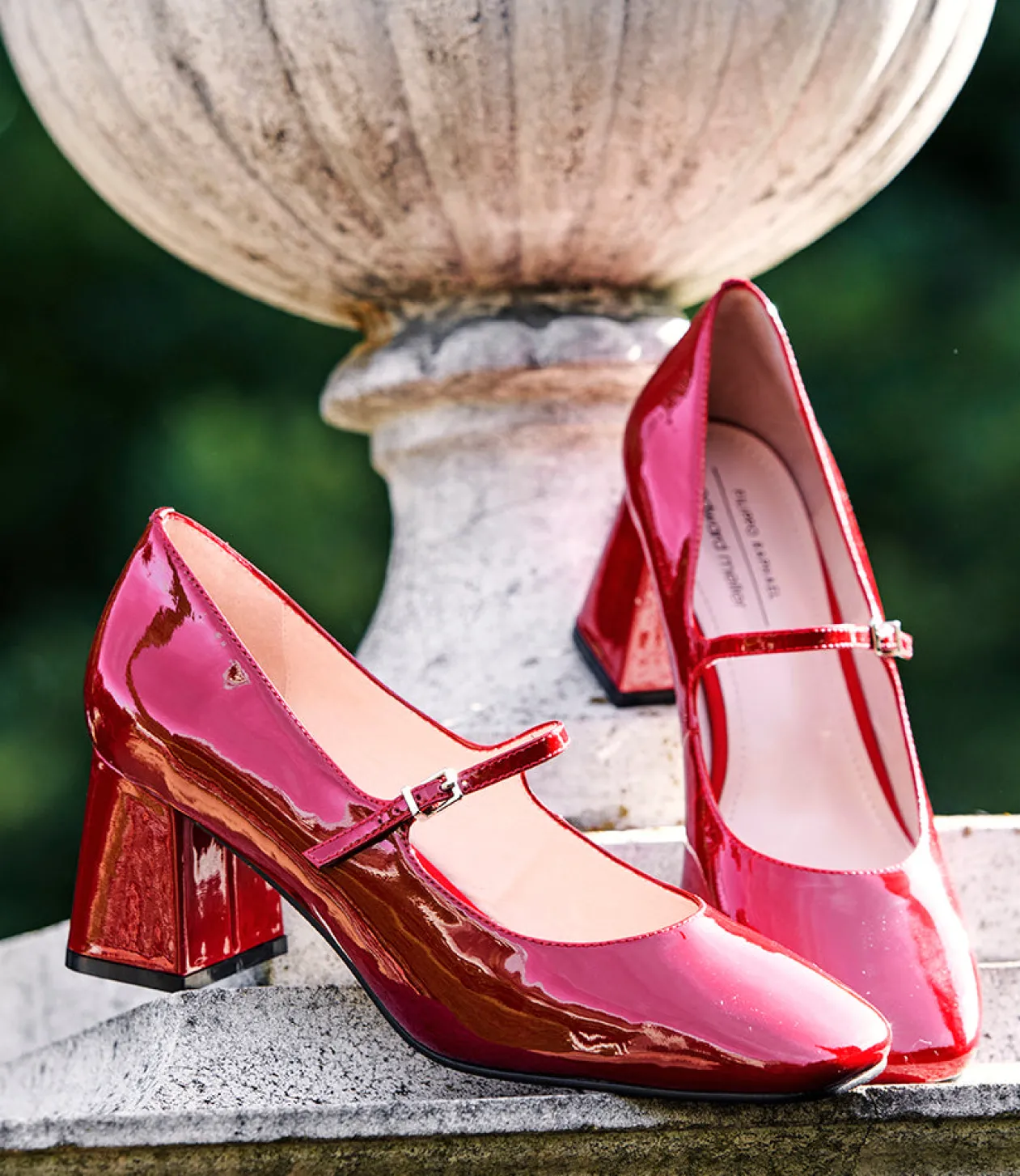 Celina65 Mary Jane Pump In Ruby Patent