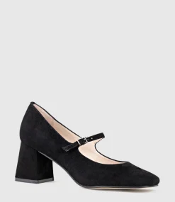 Celina65 Mary Jane Pump In Black Suede