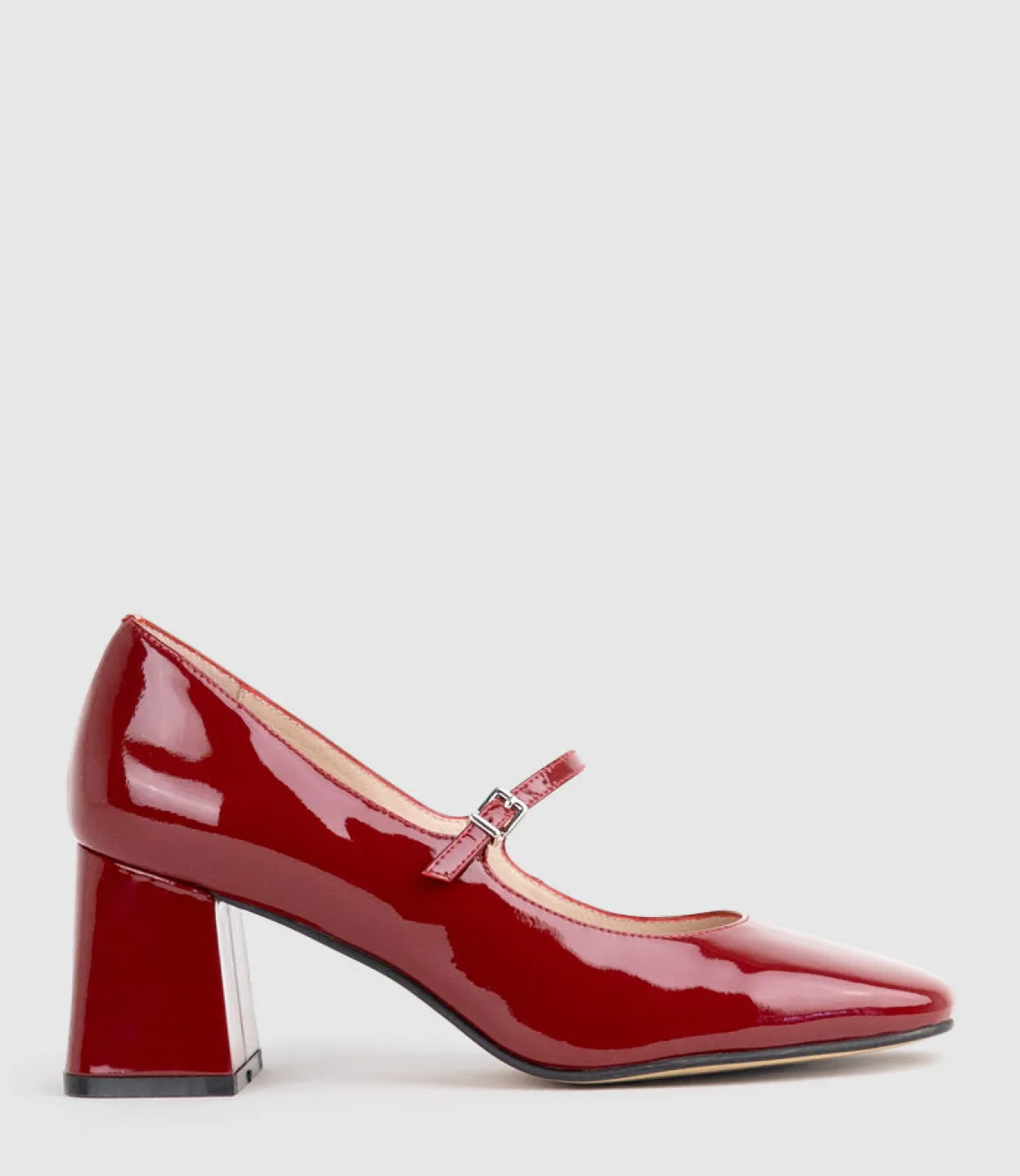 Celina65 Mary Jane Pump In Ruby Patent