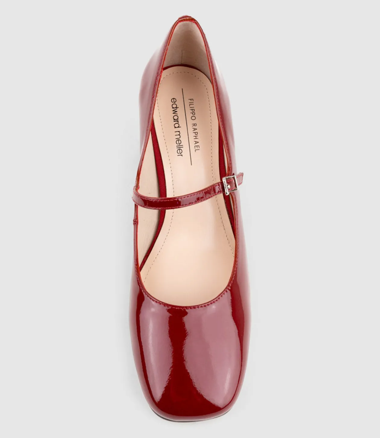 Celina65 Mary Jane Pump In Ruby Patent