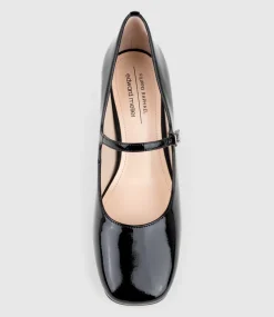 Celina65 Mary Jane Pump In Black Patent