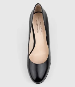 Chilli110 Platform Pump In Black Baby Calf