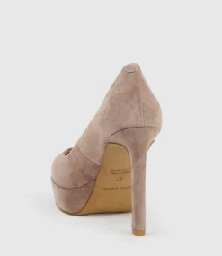 Ciara110 Platform Pump In Nude Suede
