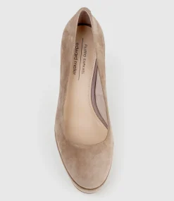 Ciara110 Platform Pump In Nude Suede